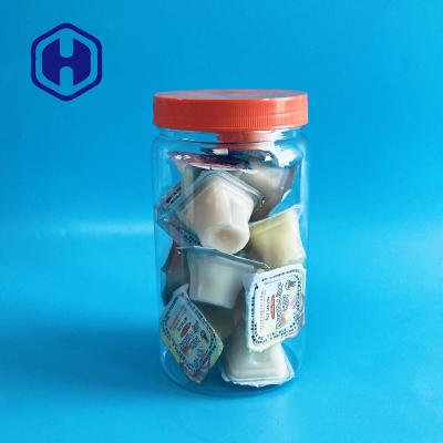 China Petisco hermético claro da manteiga de amendoim em volta dos frascos plásticos com tampas 38oz 1120ml 1000g à venda