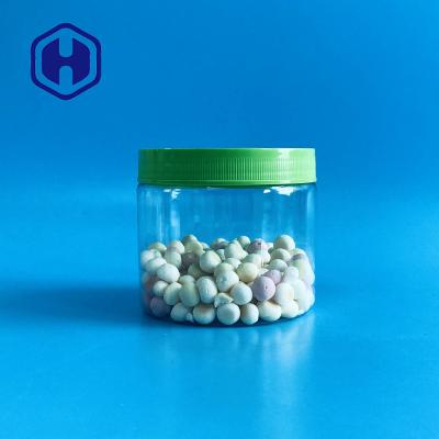 China Screw On Pet Wide Mouth Leak Proof Plastic Jar 450ml 15oz For Cookies Sweets for sale