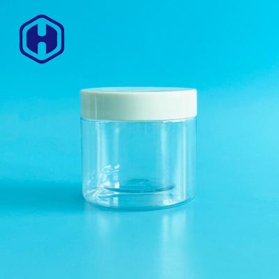 China 180ml 6oz Clear Plastic Cosmetic Jars Skincare Cream Facial Mask Gel Scrub Storage for sale
