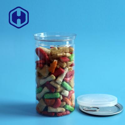 China 500ml Clear Plastic Cans Dried Vegetable Canned Food Disposable Pet Canister for sale