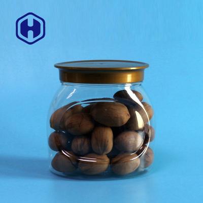China 630ml Airless PET Plastic Jar Dessert Crown Cap Nuts Packaging for sale