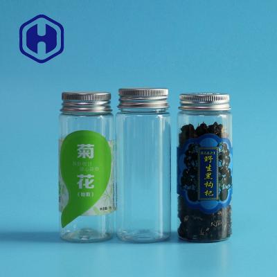 China Bpa Free Small Plastic Candy Jars With Lids 130ml Dry Herb Packaging for sale