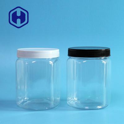 China Hexagon-Plastikbehälter-Hafermehl-Getreidemehl-Lutscher Veggie Chips Packaging 630ml 21.5oz zu verkaufen