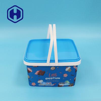 China 3.2L Plastic Cheese And Christmas Cracker Packaging Box With Handles Custom Label for sale
