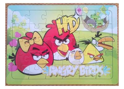 China Customized Picture Personalised Jigsaw Puzzles Cardboard Angry Bird 4C Printing for sale