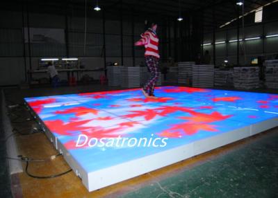 China High Brightness Waterproof Led Screen Floor Tiles SMD P9mm 7000cd/㎡ for sale