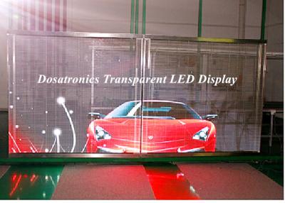 China P10mm Behind Glass Mounted LED Curtain Display LED Perimeter Boards for sale