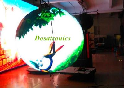 China Commercial Indoor Round Video Spherical LED Display Module 1000cd/m2 for sale