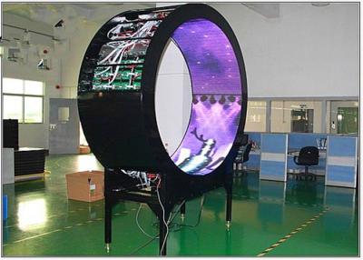 China Wall Mount Outdoor RGB / S-Video Flexible LED Screen Curved LED Display P6 mm for sale