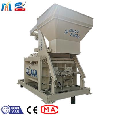 China Twin Shaft Forced Concrete Mixer 2000L From JS500 To JS2000 Model for sale