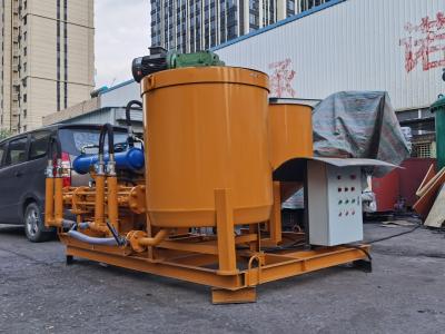 China 7 MPa Piston Grout Pump Station Pumps With Cement Mixing Storage Barrels for sale