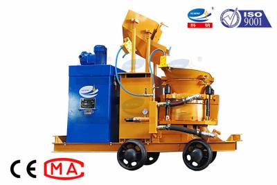 China Wheeled Dust Collection Dry Gunite Shotcrete Machine For Slope Supporting for sale