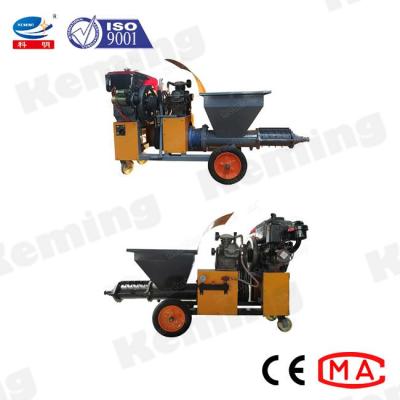 China Diesel Engine Mortar Plastering Machine 15m Vertical Conveying Stucco Sprayer for sale