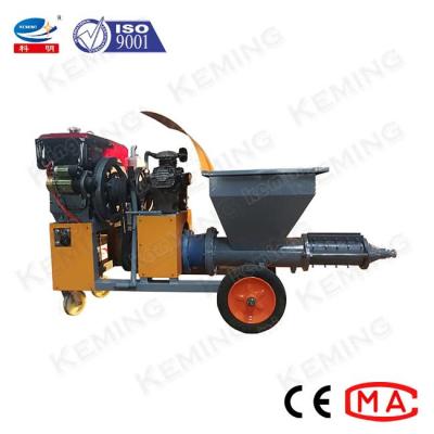 China Stucco Plastering Diesel Mortar Spraying Machine 4kw For Hydropower Station for sale