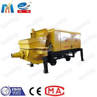 China Wet Conveying Small Concrete Pump Full Hydraulic For Villa Construction for sale
