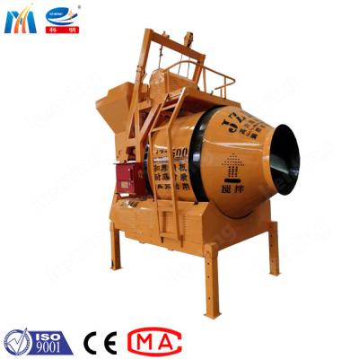 China 350 L Electrical Engine Concrete Drum Mixer With Self Loading Hopper for sale