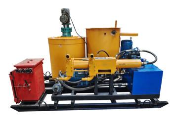 China Easy To Operate Maintain Mortar Grout Pump Plant Unit With Mixer Pulping Machine for sale