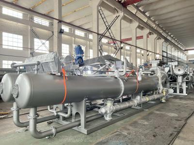 China Desbordamiento Jet Dyeing Machine del CE de HTHP 2 tubos horizontales en venta
