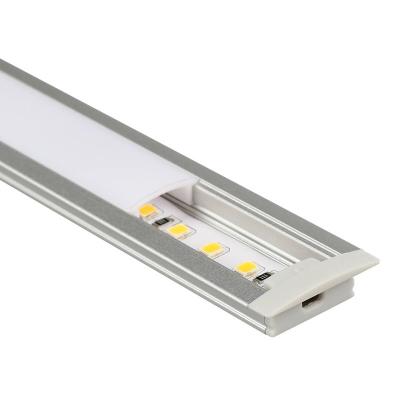 China 25X7MM vertiefter LED-Streifen-Kanal-geführter Streifen-Aluminiumlichtschacht zu verkaufen