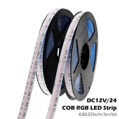 中国 Digital SK6812 RGB COB LED Strip, No Visible LEDs 5V 1m Reel 販売のため