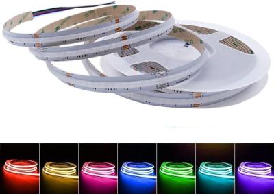 China Addressable RGB COB LED Light Strip 630leds/M Smart for sale