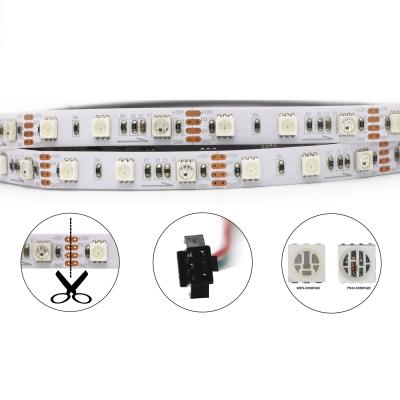 China Individually Addressable Tira Ws2812b 5m 5050 Smd 60led Smart Programmable LED Strip for sale