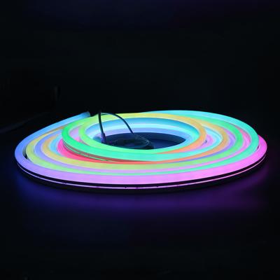 China Cri80 Neon Flex Led Strip Light Ws2812b Silicone Led Neon Rope Light Waterproof for sale