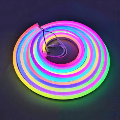 China Full Color Led Neon Flex 24v 5m SMD5050 Neon Rope Light Led For Facade Lighting for sale