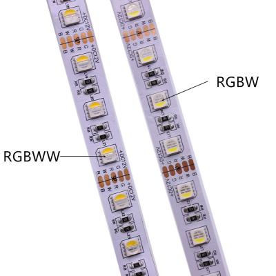 China Luces blancas calientes de las luces de tira de ROHS 5050 RGBW LED 3000k 20lm Rgbww en venta