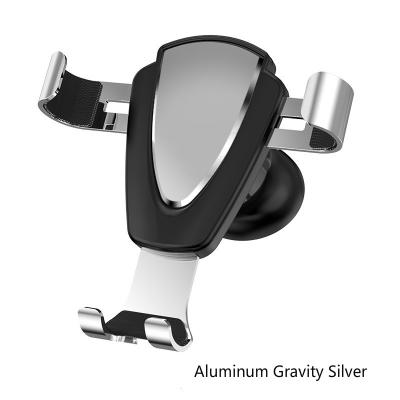 China Universal Type TOP LEAD Noble Aluminum Gravity Auto Phone Holder Car Accessories Air Mouth Universal Mobile Phone Navigation Support Bracket for sale