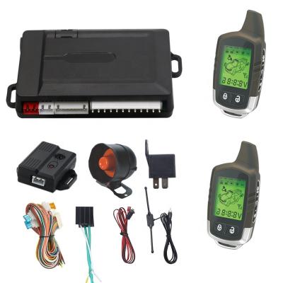 China Two Way Steel Remote Starter FM LCD Mate Car Alarm System for sale