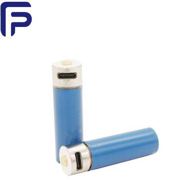 China 3.7V AA USB Rechargeable Battery 14430 920mAh PVC Material ROHS Certificate for sale