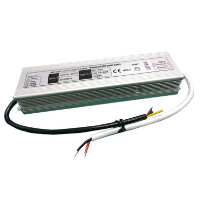 China Peso ligero electrónico impermeable al aire libre del conductor 200W 12V de IP67 LED en venta