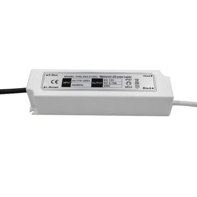 China Positive And Negative LED Strip Light Cord Driver Power Supply For 230v 120w en venta