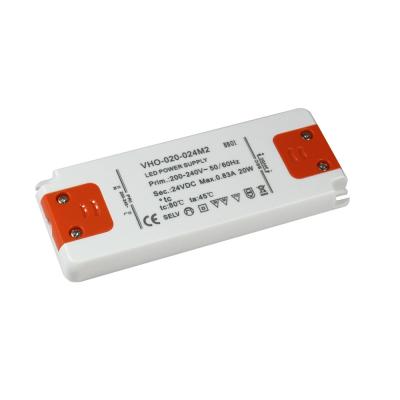 China Ultra Slim LED Power Supply Driver 20W 24V Constant Voltage For Strip Light for sale