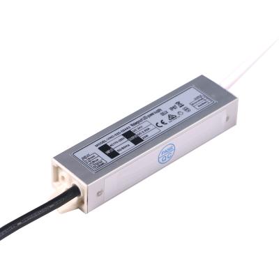 China SAA 24V Waterproof Electronic LED Driver 20W Slim Design Power Supply for sale