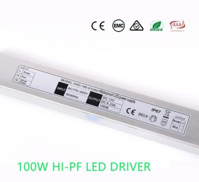 China 8.33A 12V AC To DC LED Strip Light Driver Moistureproof For Signage for sale