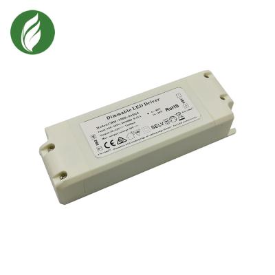 China Lightweight IP20 Triac Dimmable Power Supply , 1500mA Dimmable LED Strip Driver for sale