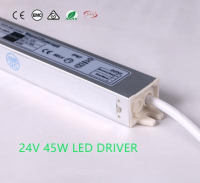China 1.88A 24V Outdoor LED Strip Power Supply Ultra Slim Lightweight for sale