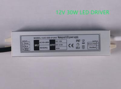 China Heatproof 2.5A Outdoor 12V Power Supply , Anticorrosive LED Driver LED Strip for sale