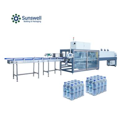 China Automatic Plastic Bottle Shrink Wrap Machine Mineral Water Bottle PE Film Heat Tunnel for sale