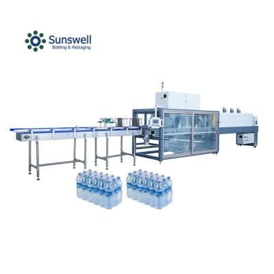 중국 고효율의 순수 물 PET 병 자동 수축 포장 기계 부드러운 음료 수축 수지 라벨 포장 기계 판매용
