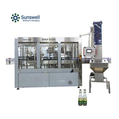 China Stable Performance Rotary Carbonated Beverage Filling Machine CSD Soda Rinsing Filling Capping Machines for Glass Bottle for sale
