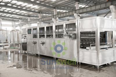 China Stainless Steel 5 Gallon Water Filling Machine , 2000BPH - 3000BPH Water Jar Production Line for sale