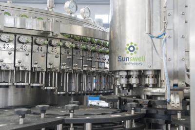 China Automatisches Bier-waschende Füllmaschine, Glasbier-mit einer Kappe bedeckende Maschine zu verkaufen