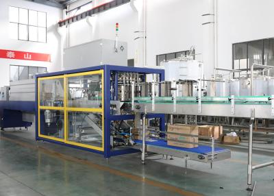 China Auto PE Film Heat Shrink Wrapper With Cardboard Trayer Wrapping Packing Machine for sale