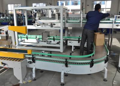 China Automatic Carton Sealer Erector Case Packing Machine For Water / Juice / Wine Bottles for sale