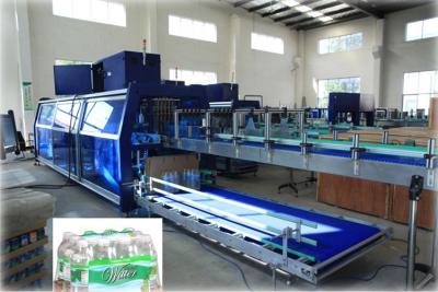 China Full Automatic PE Film Heat Shrink Wrapper Liquid Packing Machine For Pet Bottle for sale
