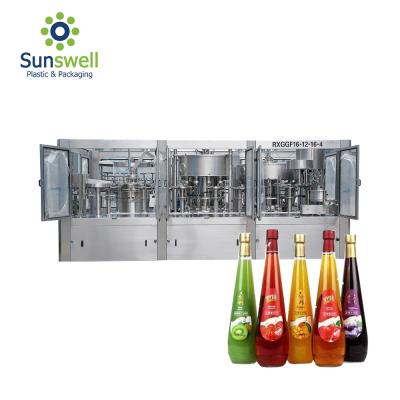 China Sus Automatic Small Scale Juice Processing Machine Package Production Line for sale