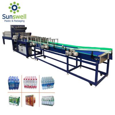 China PVC PE Film Shrink Packaging Equipment , Water Bottle Heat Wrapping Machine for sale